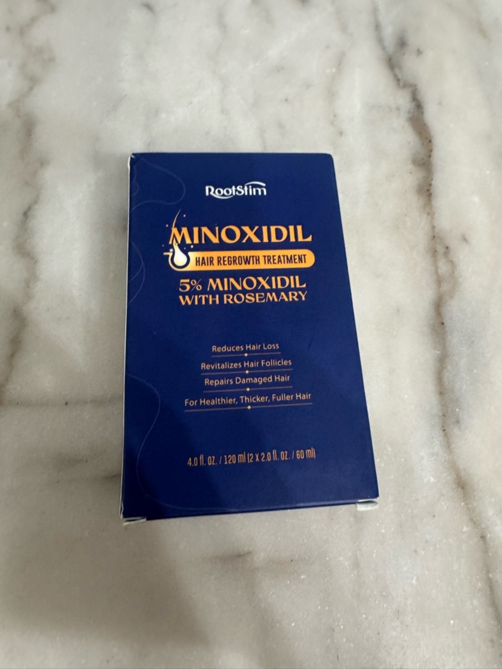 Roots Minoxidil Hair Regrowth Treatment - Blue & Gold Packaging